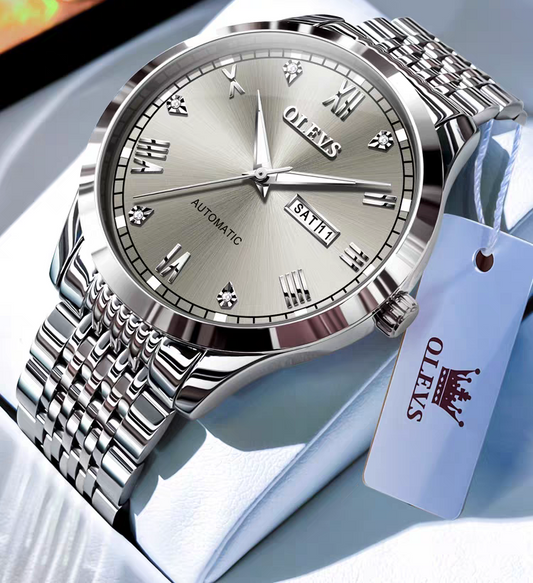 Men's Automatic Mechanical Watch — Waterproof with Luminous Display