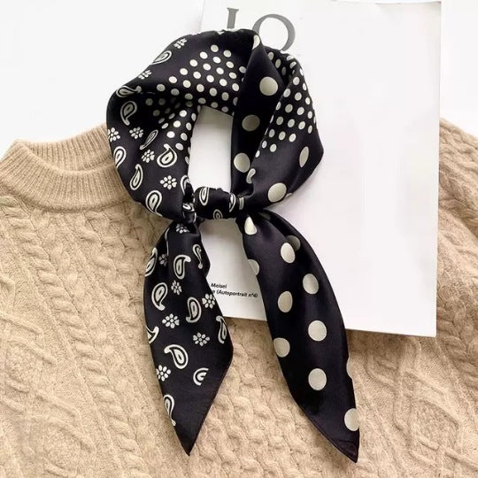 Ethnic Print Silk Scarf