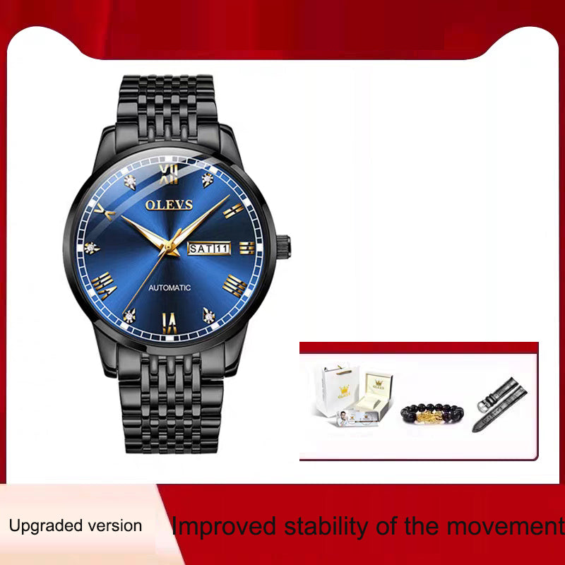 Men's Automatic Mechanical Watch — Waterproof with Luminous Display