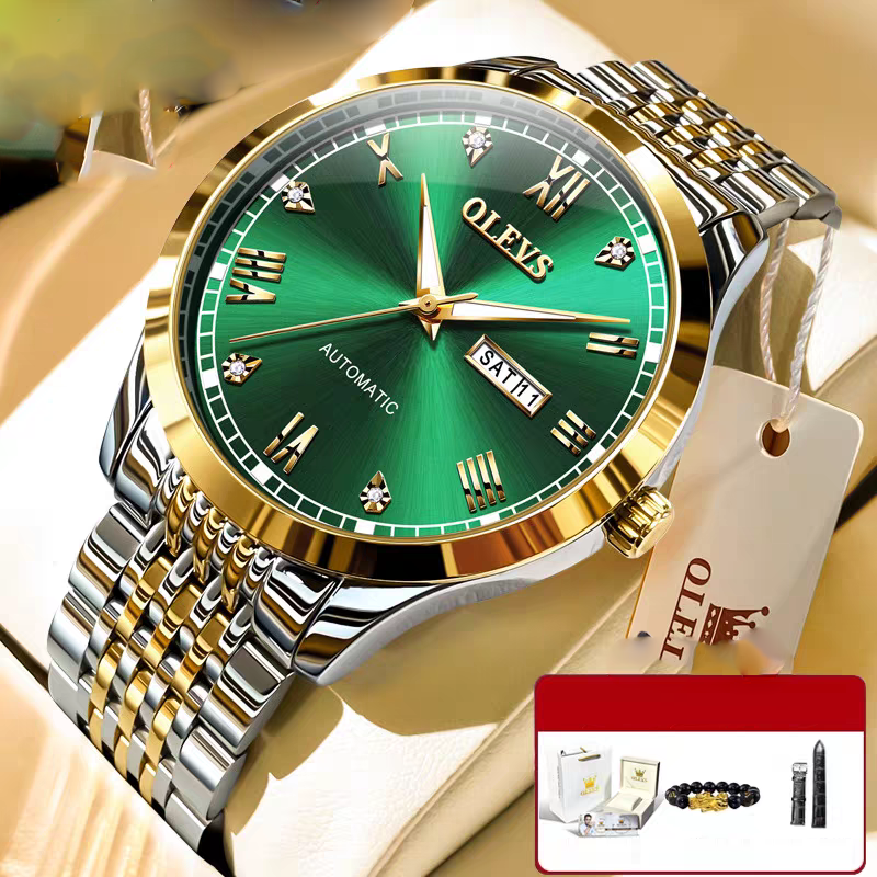 Men's Automatic Mechanical Watch — Waterproof with Luminous Display