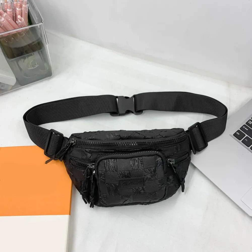 Cartera Nylon Cuadriculada Bandolera II