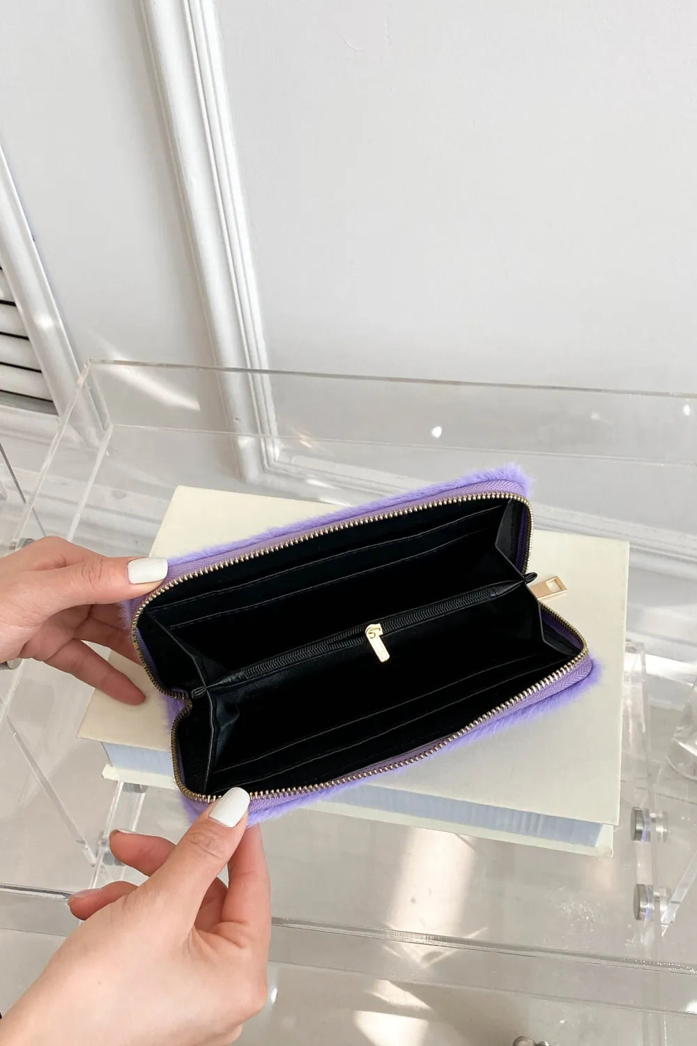Billetera Rectangular de Felpa