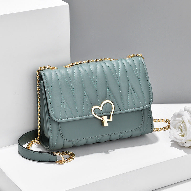 Mini Cartera con Candado Corazón y Bandolera