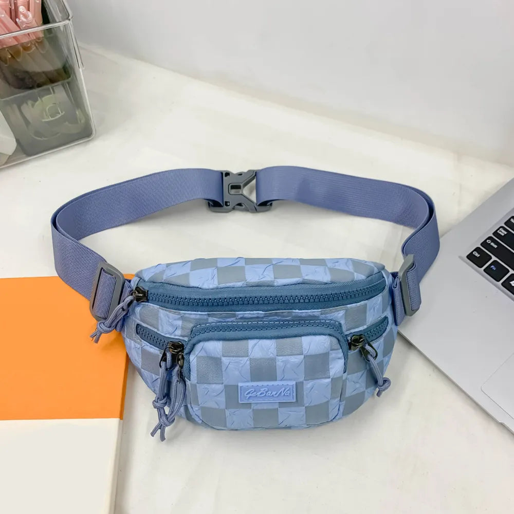 Cartera Nylon Cuadriculada Bandolera II