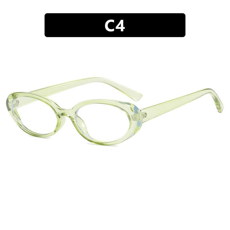 Retro Oval Blue Light Blocking Optical Frames