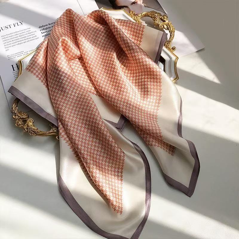 Ethnic Print Silk Scarf