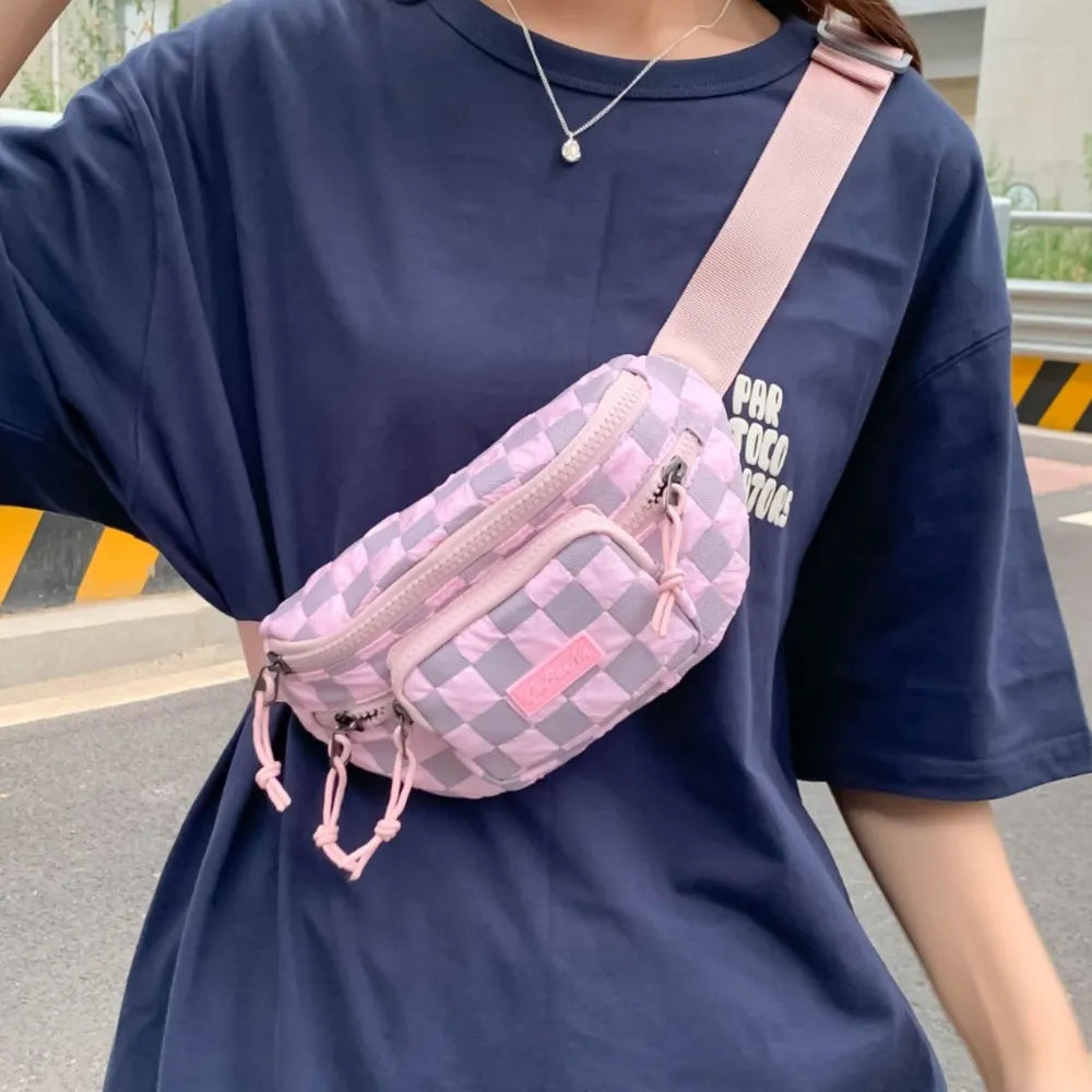 Cartera Nylon Cuadriculada Bandolera II
