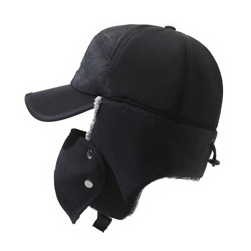 Gorra con Visera Corta y Forro Polar — Abrigo de Oídos para Ciclismo y Ski