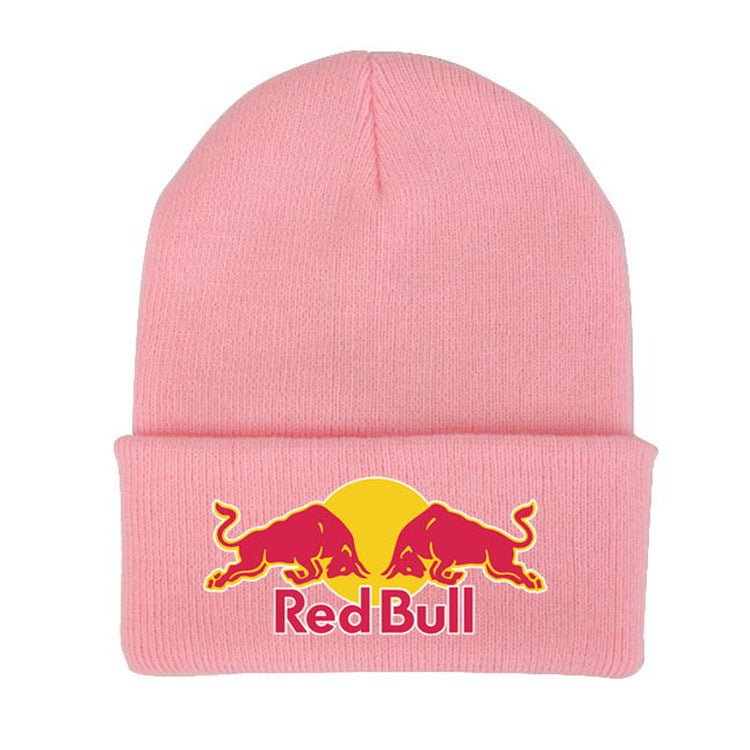 Knitted Beanie with English Lettering — Unisex Winter Ear Warmer