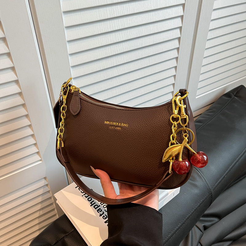 Dumpling Bag with Chain and Charm