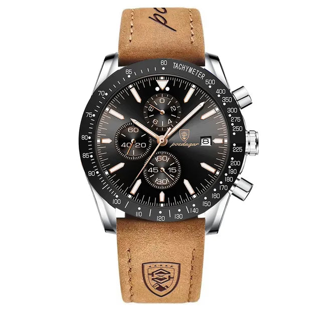 Men's Quartz Watch — Multifunctional with Luminous Nightlight Waterproof