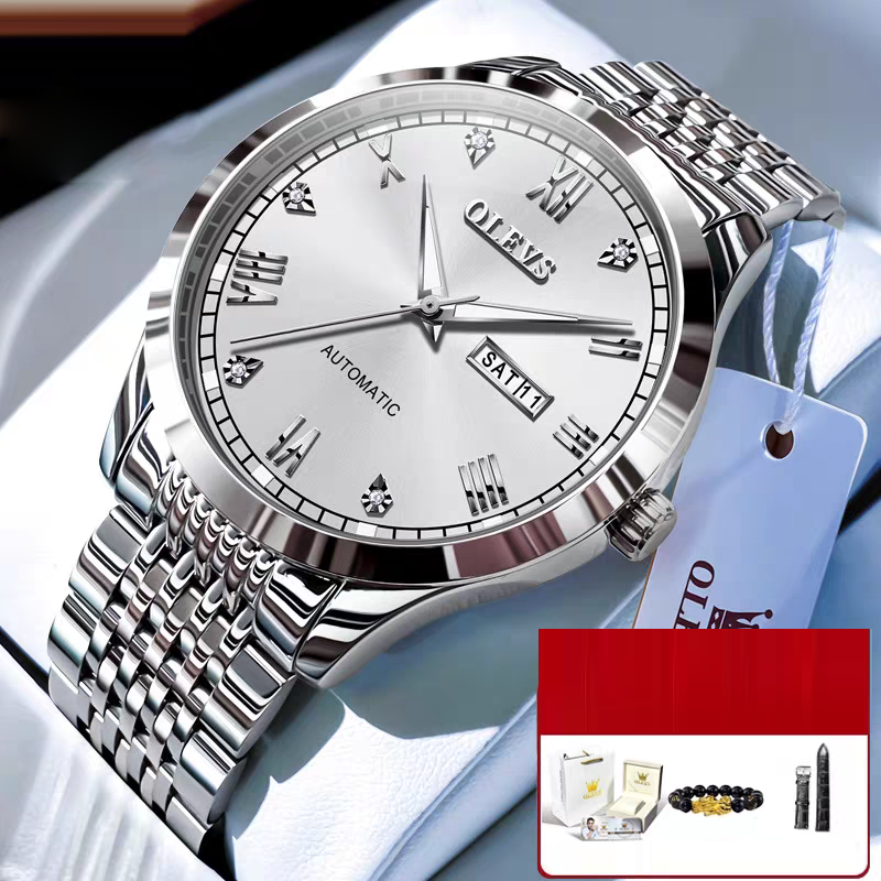 Men's Automatic Mechanical Watch — Waterproof with Luminous Display