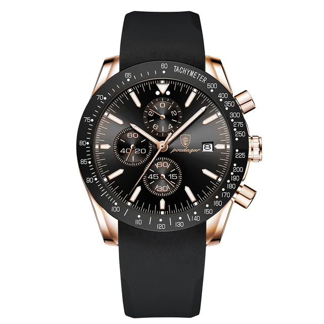 Men's Quartz Watch — Multifunctional with Luminous Nightlight Waterproof