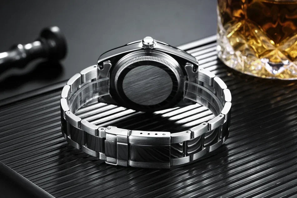 Men's Automatic Mechanical Watch — Stainless Steel Rainbow 41mm