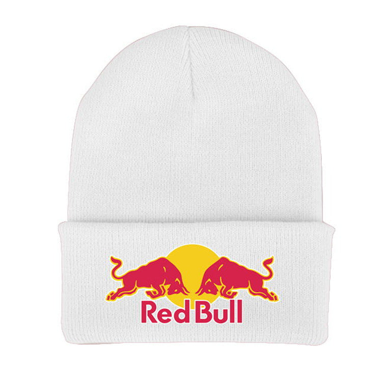 Knitted Beanie with English Lettering — Unisex Winter Ear Warmer