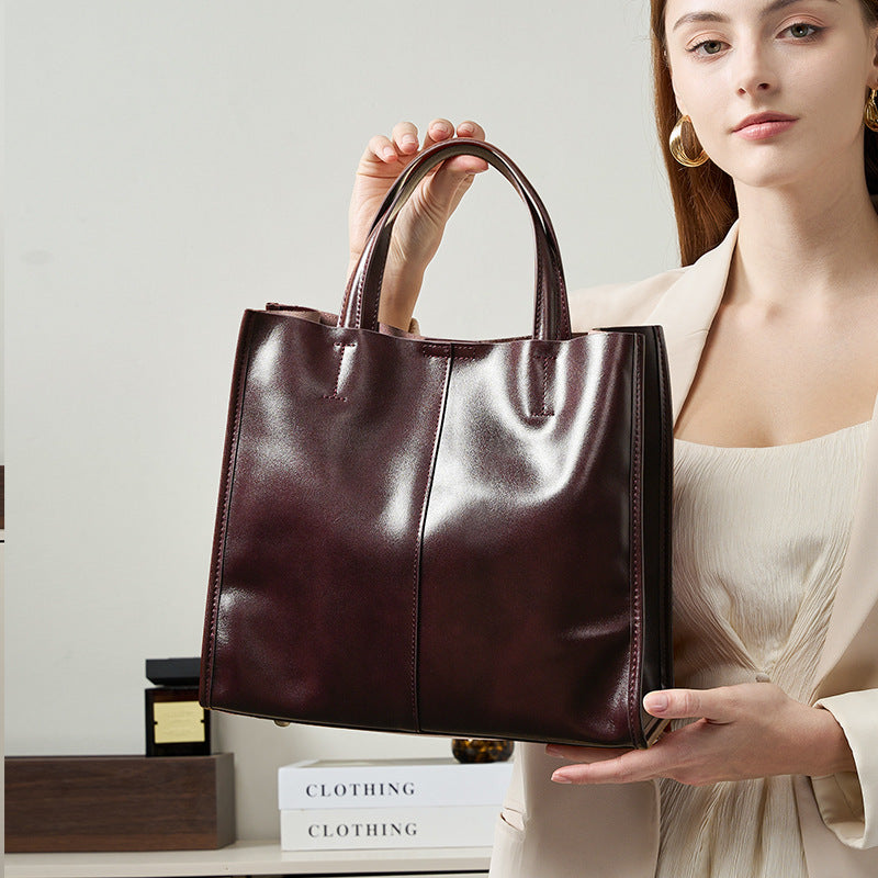 Bolso Tote de Cuero Genuino Premium