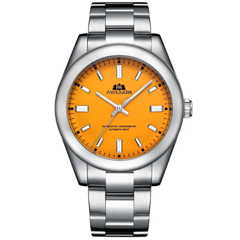 Men's Automatic Mechanical Watch — Stainless Steel Rainbow 41mm