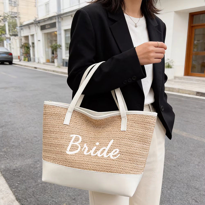 Bolso de Playa de Gran Capacidad para Mujer
