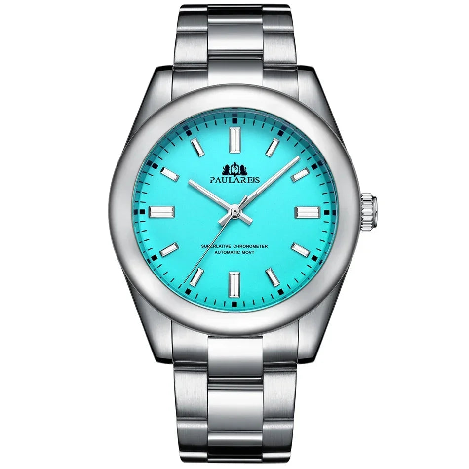 Men's Automatic Mechanical Watch — Stainless Steel Rainbow 41mm