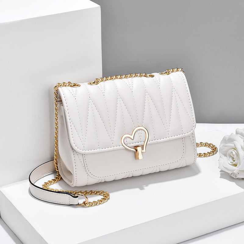 Mini Cartera con Candado Corazón y Bandolera
