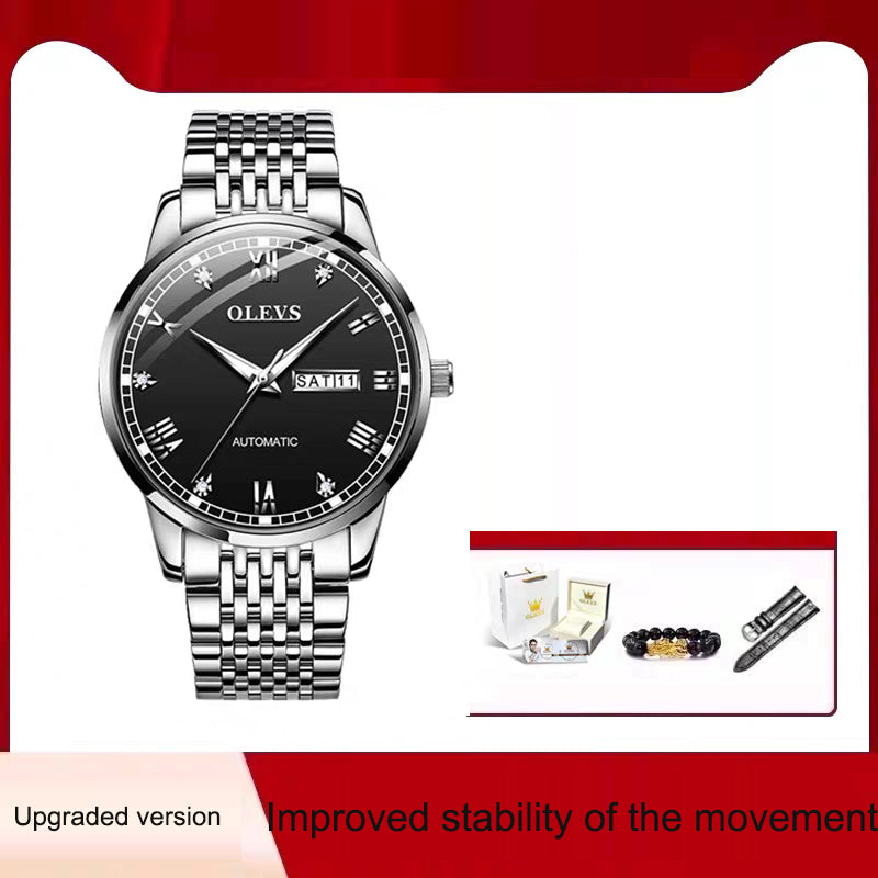 Men's Automatic Mechanical Watch — Waterproof with Luminous Display