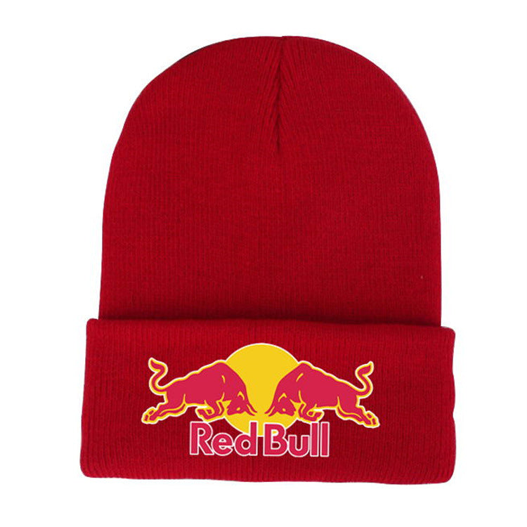 Knitted Beanie with English Lettering — Unisex Winter Ear Warmer