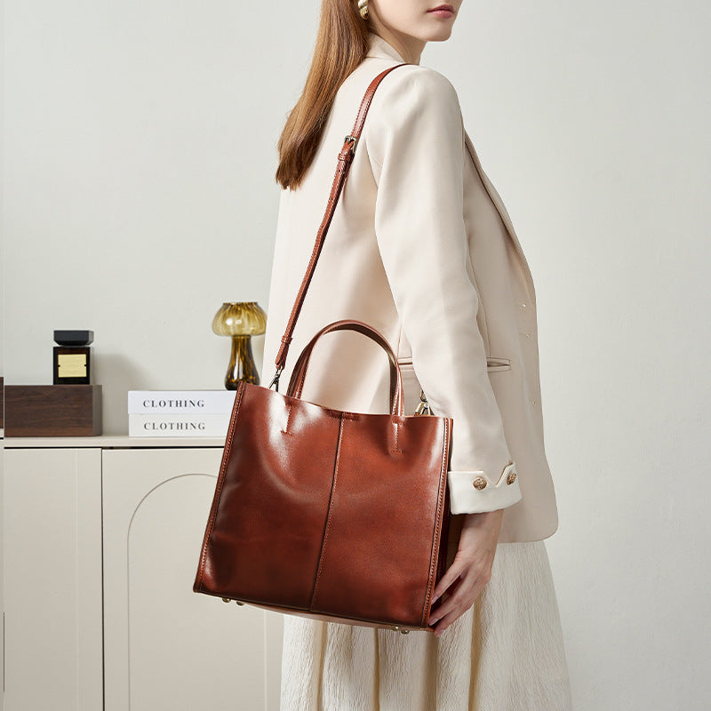 Bolso Tote de Cuero Genuino Premium