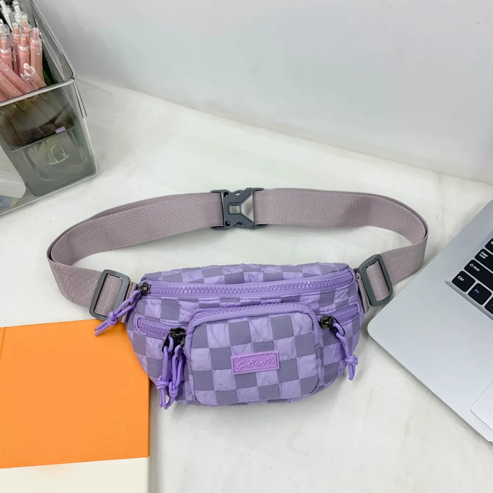 Cartera Nylon Cuadriculada Bandolera II