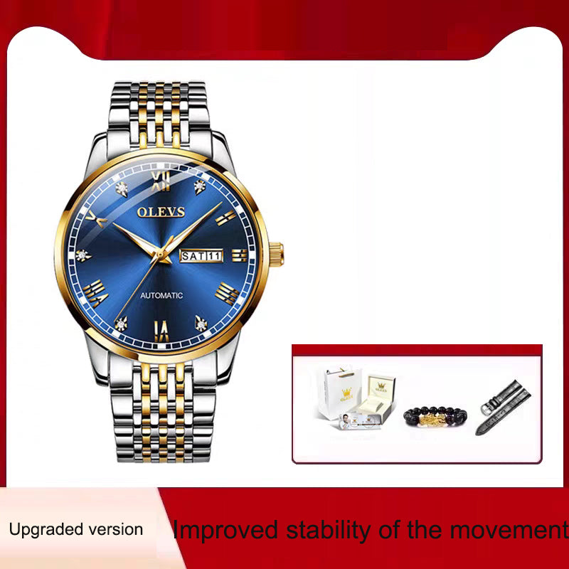 Men's Automatic Mechanical Watch — Waterproof with Luminous Display