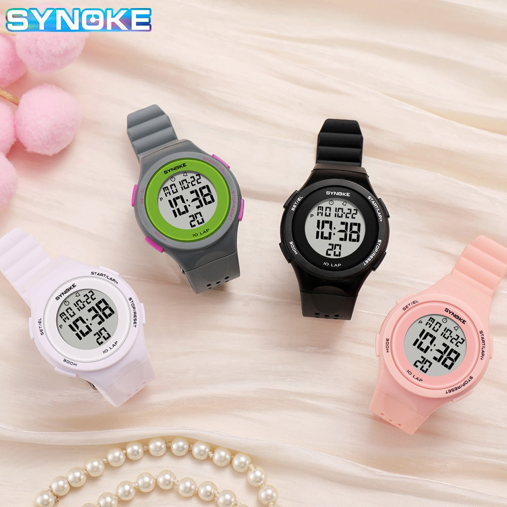SYNOKE LED Digital Watch — Sport Waterproof 50m for Swimming