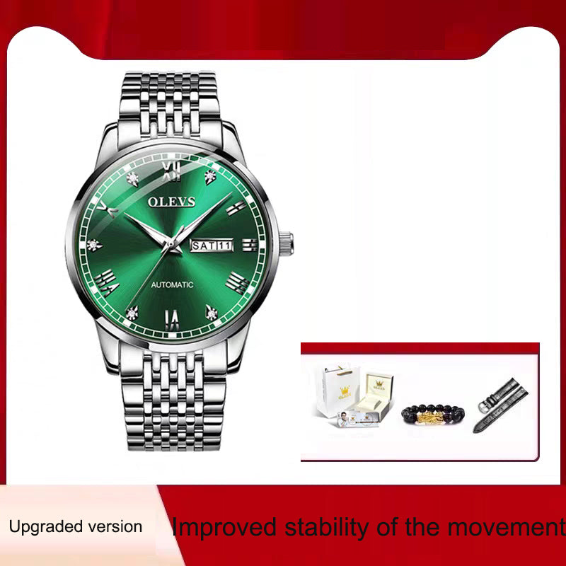 Men's Automatic Mechanical Watch — Waterproof with Luminous Display