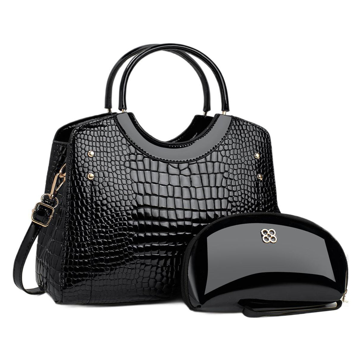 Snake Print Mother and Daughter Set — Bucket Bag