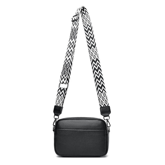 Cartera Cuadrada de Cuero Vacuno Primera Capa