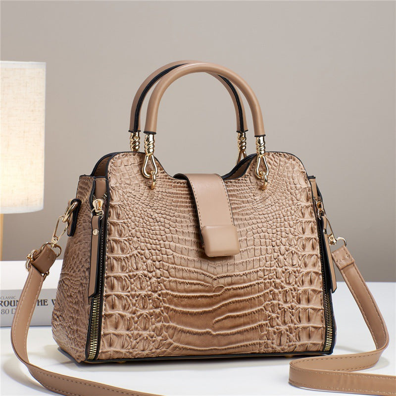 Cartera Bandolera Estampado Cocodrilo