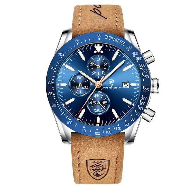 Men's Quartz Watch — Multifunctional with Luminous Nightlight Waterproof