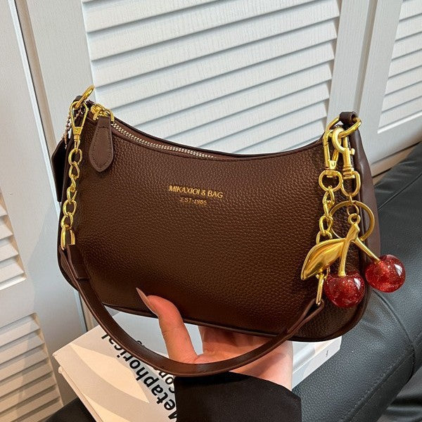 Dumpling Bag with Chain and Charm