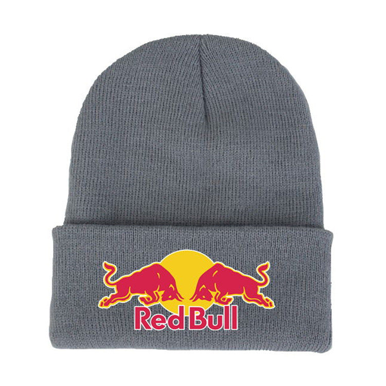 Knitted Beanie with English Lettering — Unisex Winter Ear Warmer