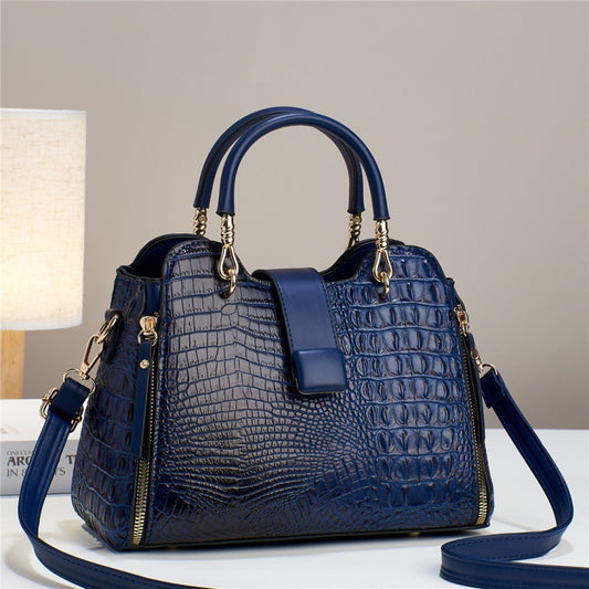 Cartera Bandolera Estampado Cocodrilo