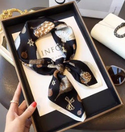 Ethnic Print Silk Scarf