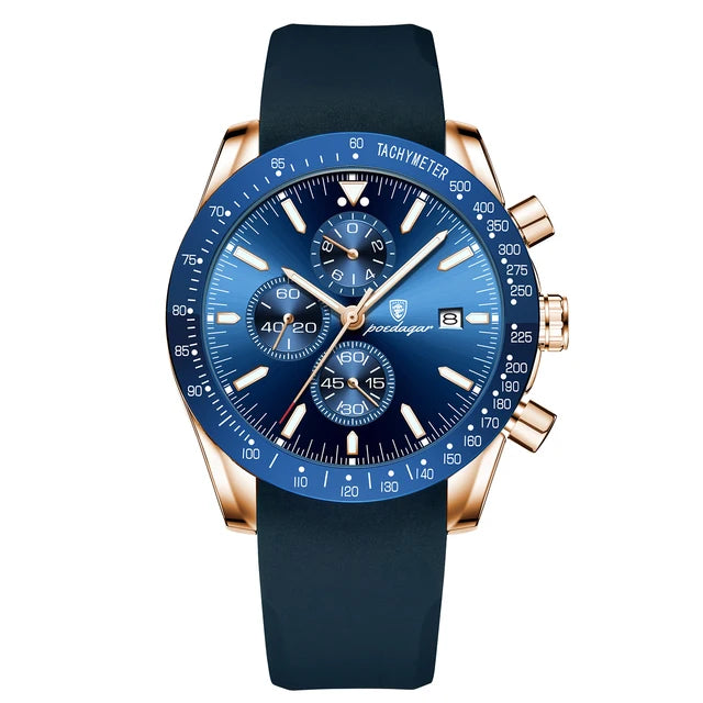 Men's Quartz Watch — Multifunctional with Luminous Nightlight Waterproof