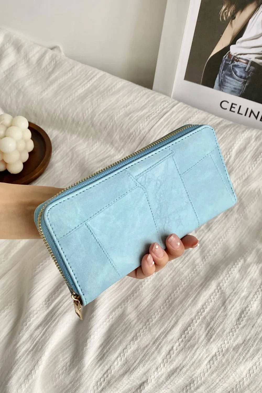 Billetera de PU Leather Multicompartimiento