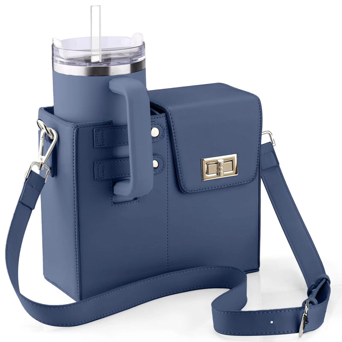 Bolso Cruzado Porta Botella Térmico para Mujer — Rosa
