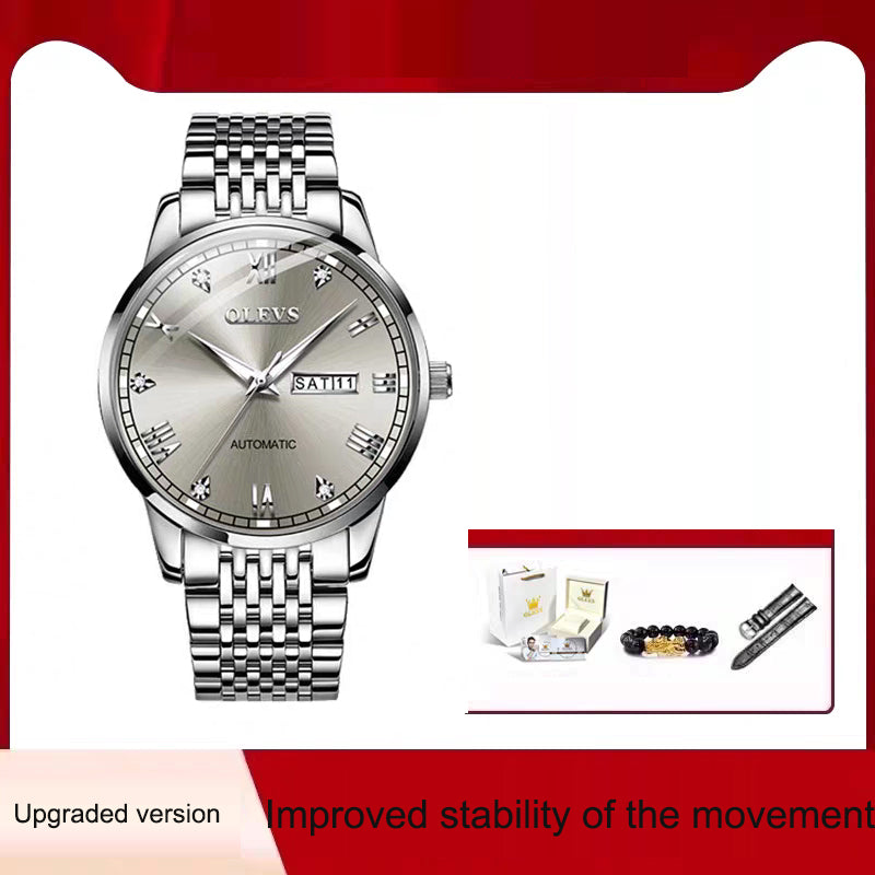 Men's Automatic Mechanical Watch — Waterproof with Luminous Display