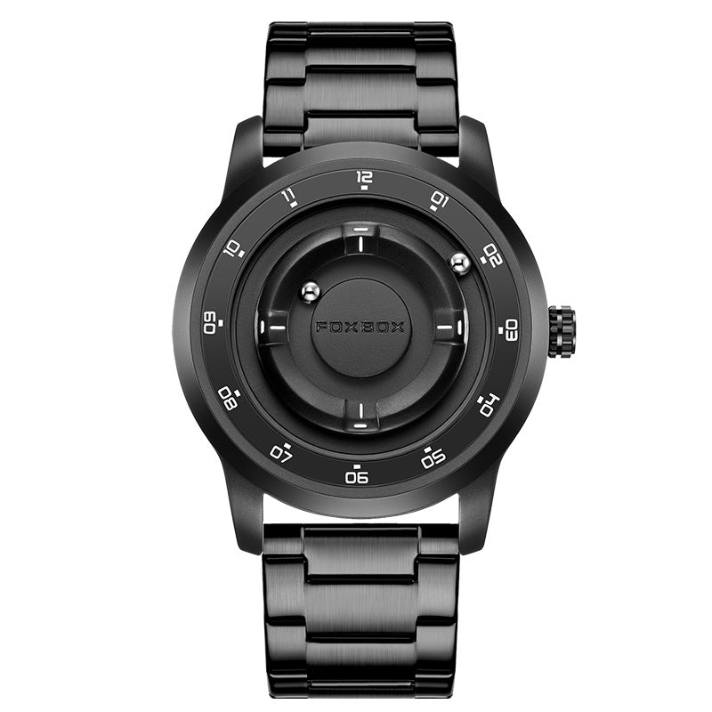 LIGE Men's Quartz Watch — Roman Numerals, Leather Strap and Multifunction